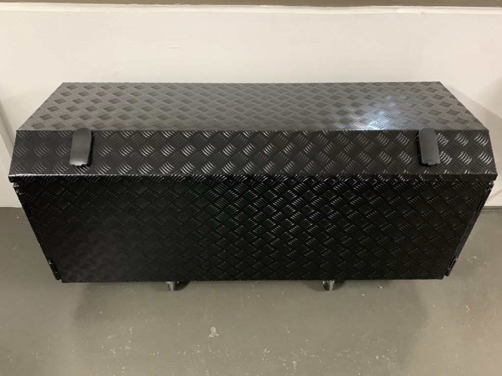 Aluminium Checker Plate Black Tool Box with SlideOuts Autonovus